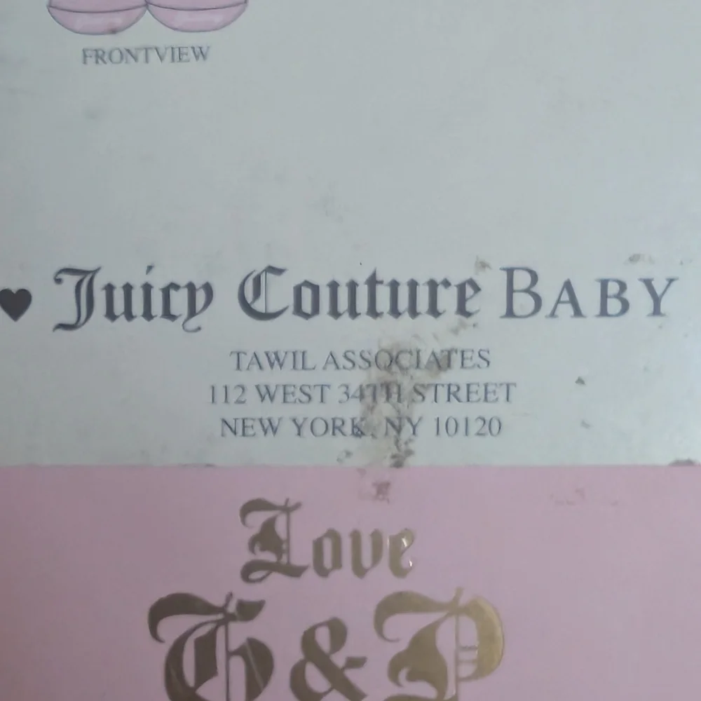 Vintage Juicy‎ Couture Baby Girl Gift Box